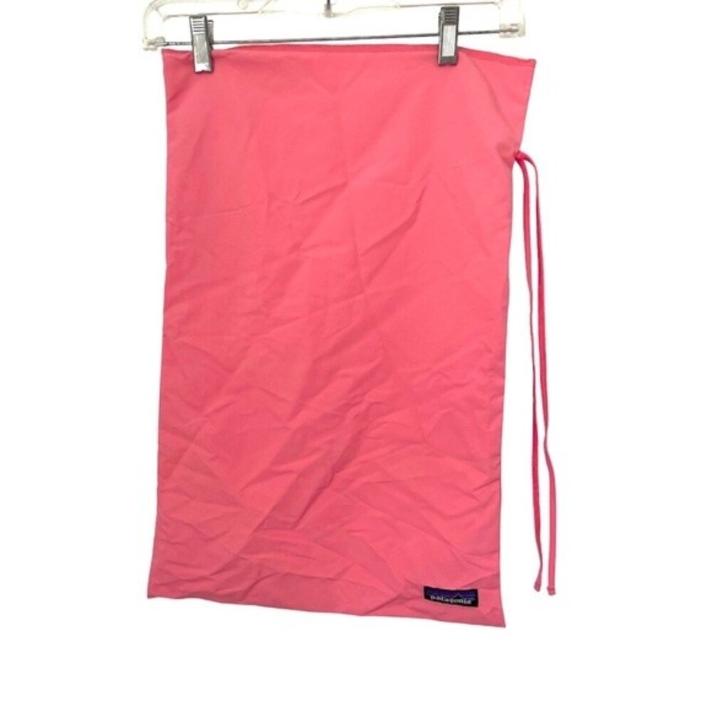 Patagonia Reusable Fabric Gift Wrap/Stash Bag Pouch 14"x22" pink